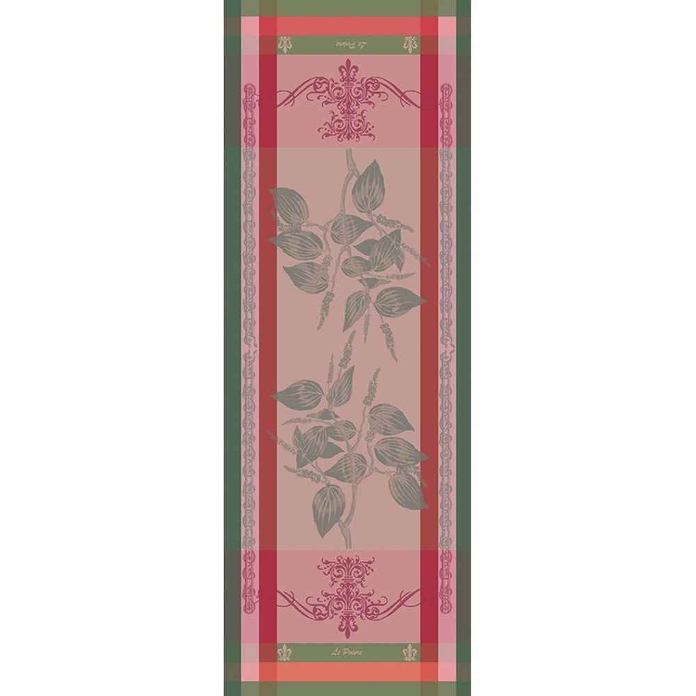 Garnier-Thiebaut Table Runner - Brin de Poivre Rose - oB