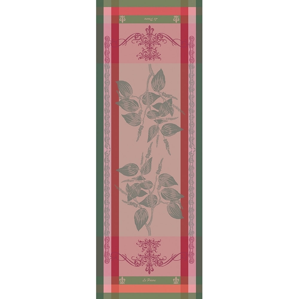 Garnier-Thiebaut Table Runner - Brin de Poivre Rose - oB Garnier-Thiebaut Table Runner - Brin de Poivre Rose - oB