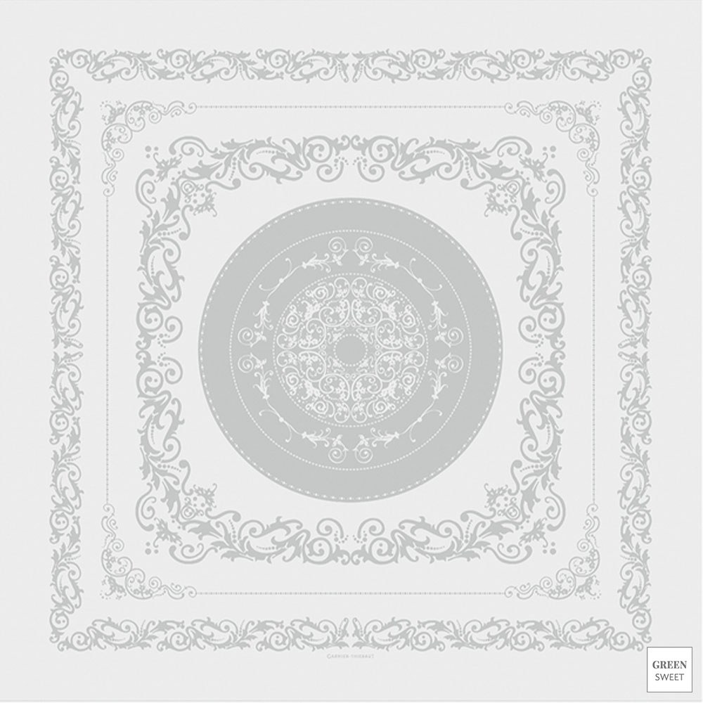Garnier-Thiebaut Tischdecke - Comtesse Blanche Blanc - GS - verschiedene Größen