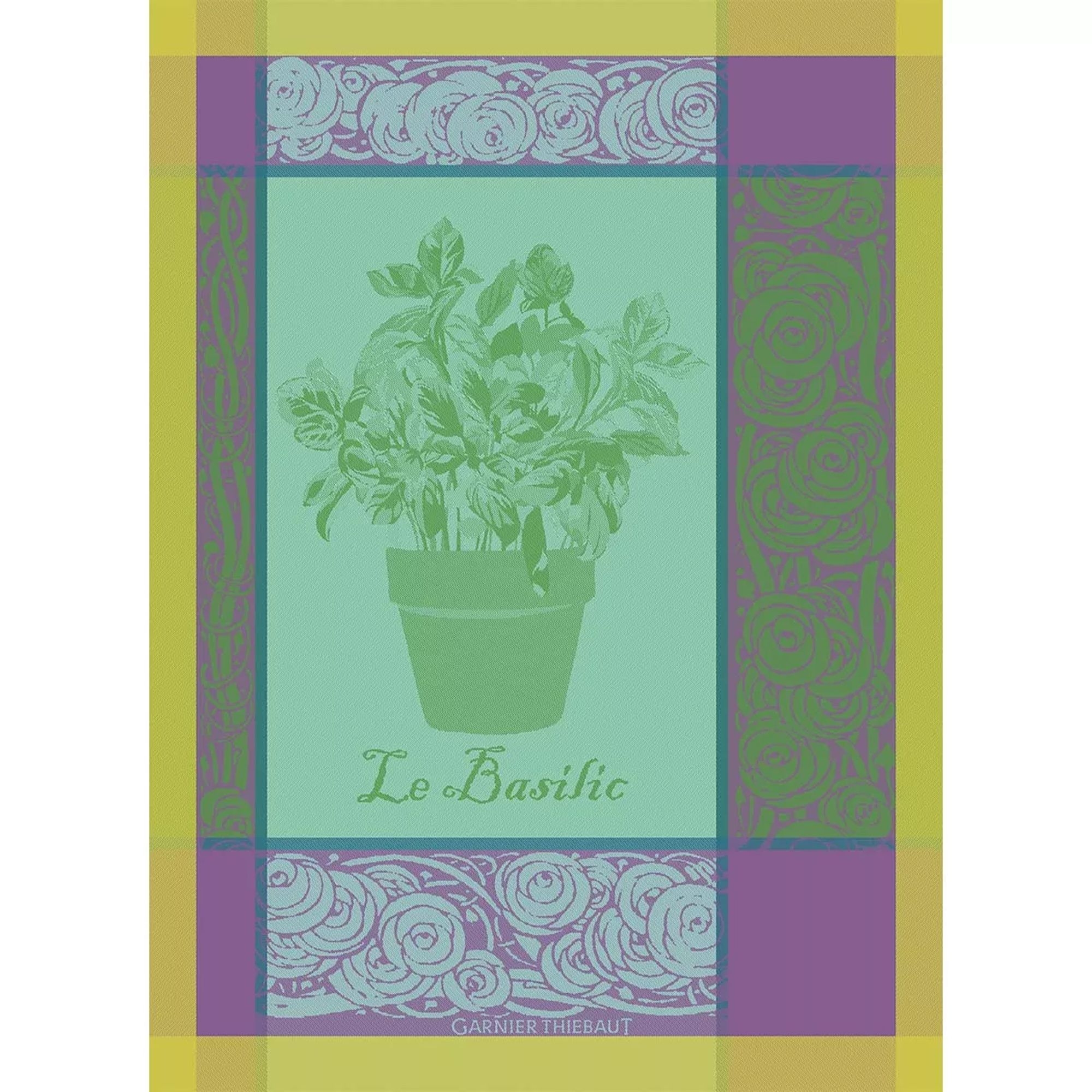 Garnier-Thiebaut Kitchentowels - Basilic Purple Garnier-Thiebaut Kitchentowels - Basilic Purple