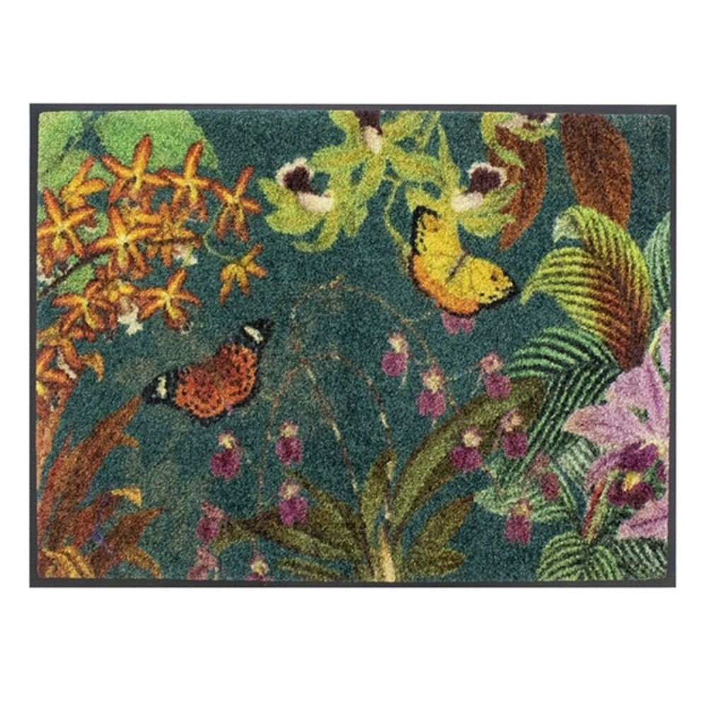 Garnier Thiebaut - Doormat - Orchidees Vert