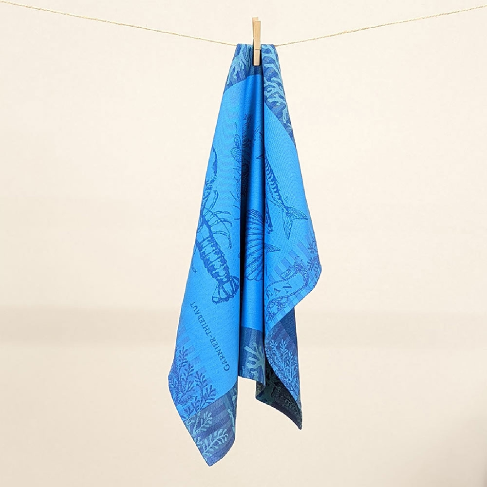 Garnier-Thiebaut - Tea towel L Ocean Bleu