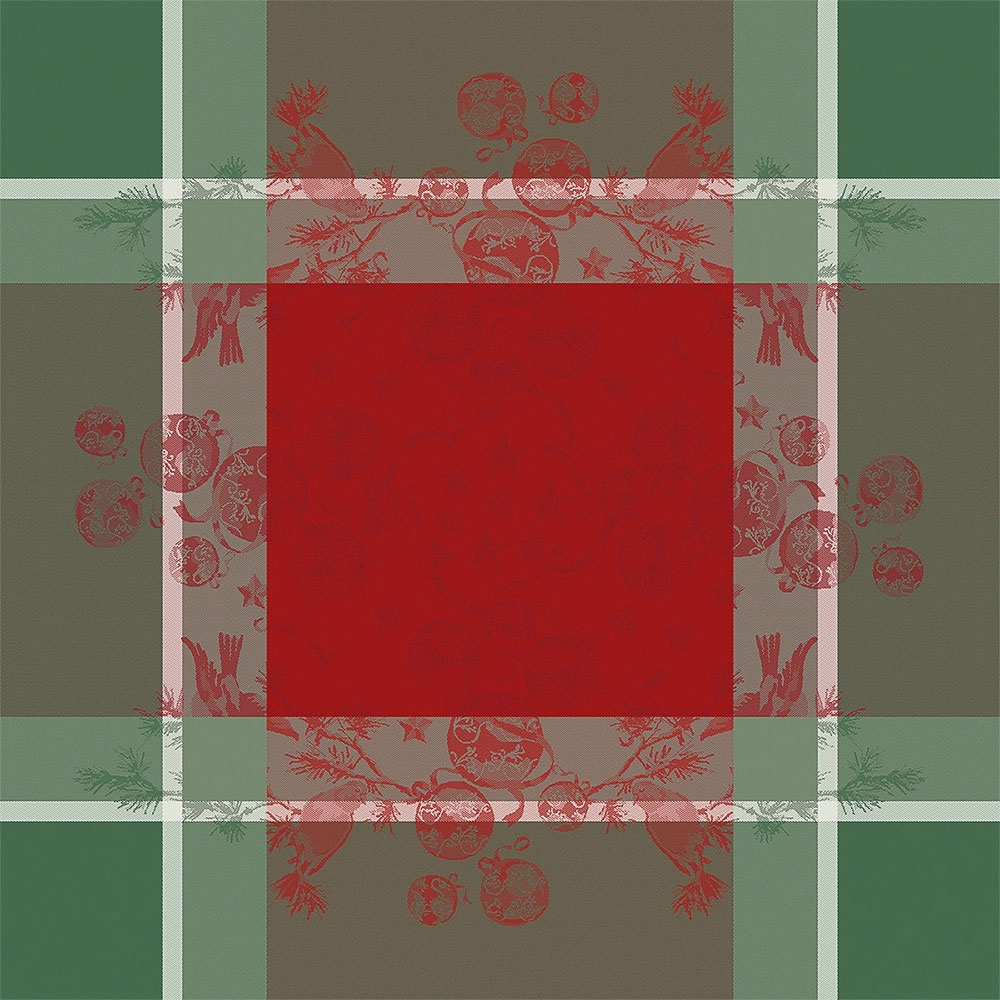 Garnier-Thiebaut - Serviette - Cadeaux De Noel Rouge