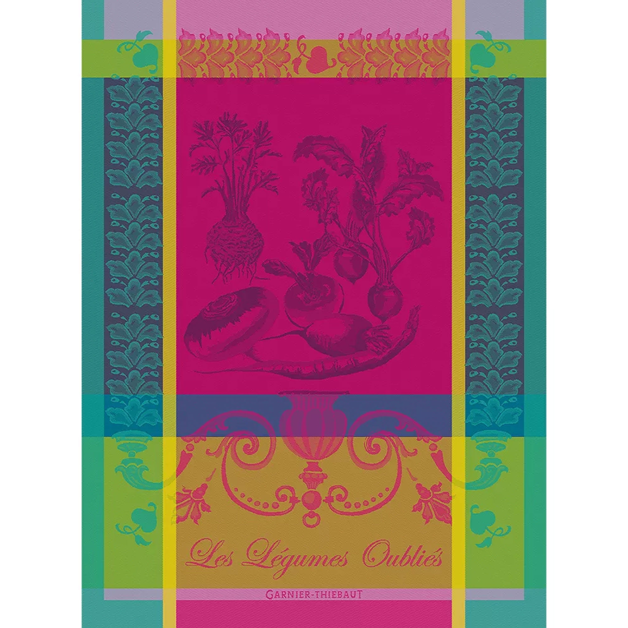 Buntes Küchentuch Les Légumes Oubliés mit Gemüsemotiv