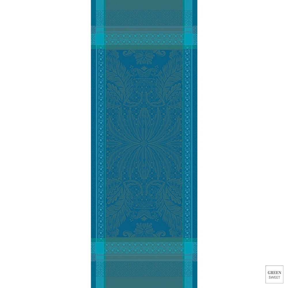 Garnier-Thiebaut Table Runner - Isaphire Emeraude - GS Garnier-Thiebaut Table Runner - Isaphire Emeraude - GS