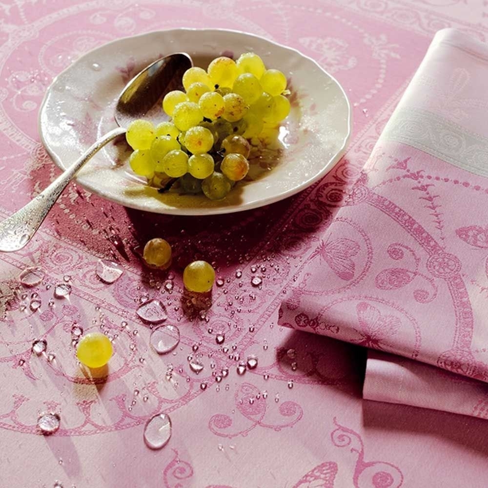 Garnier-Thiebaut Tablecloth - Eugenie Candy - GS - different sizes Garnier-Thiebaut Tablecloth - Eugenie Candy - GS - different sizes