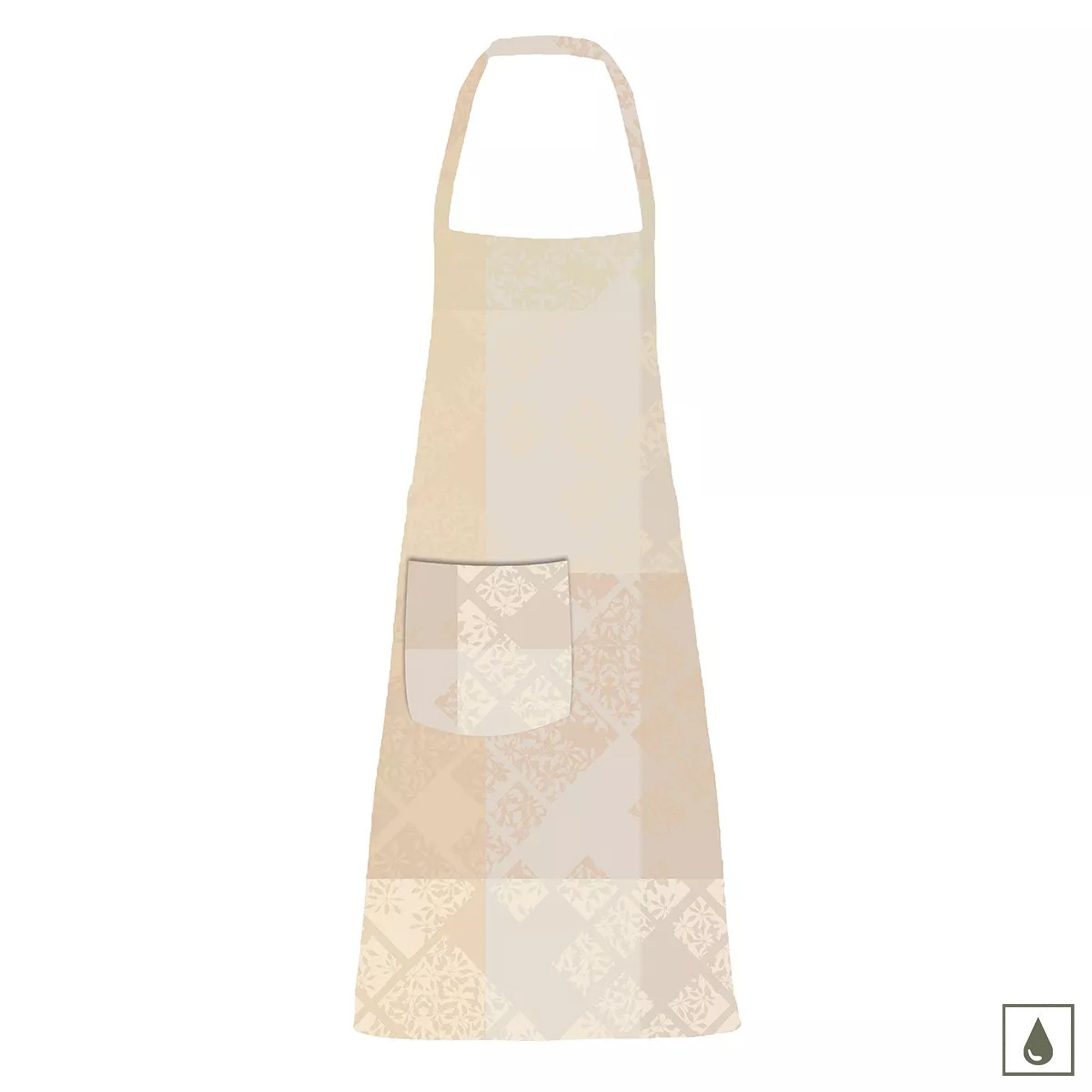 Garnier-Thiebaut - Apron - Mille Pistils Naturel 73x86cm - c Garnier-Thiebaut - Apron - Mille Pistils Naturel 73x86cm - c