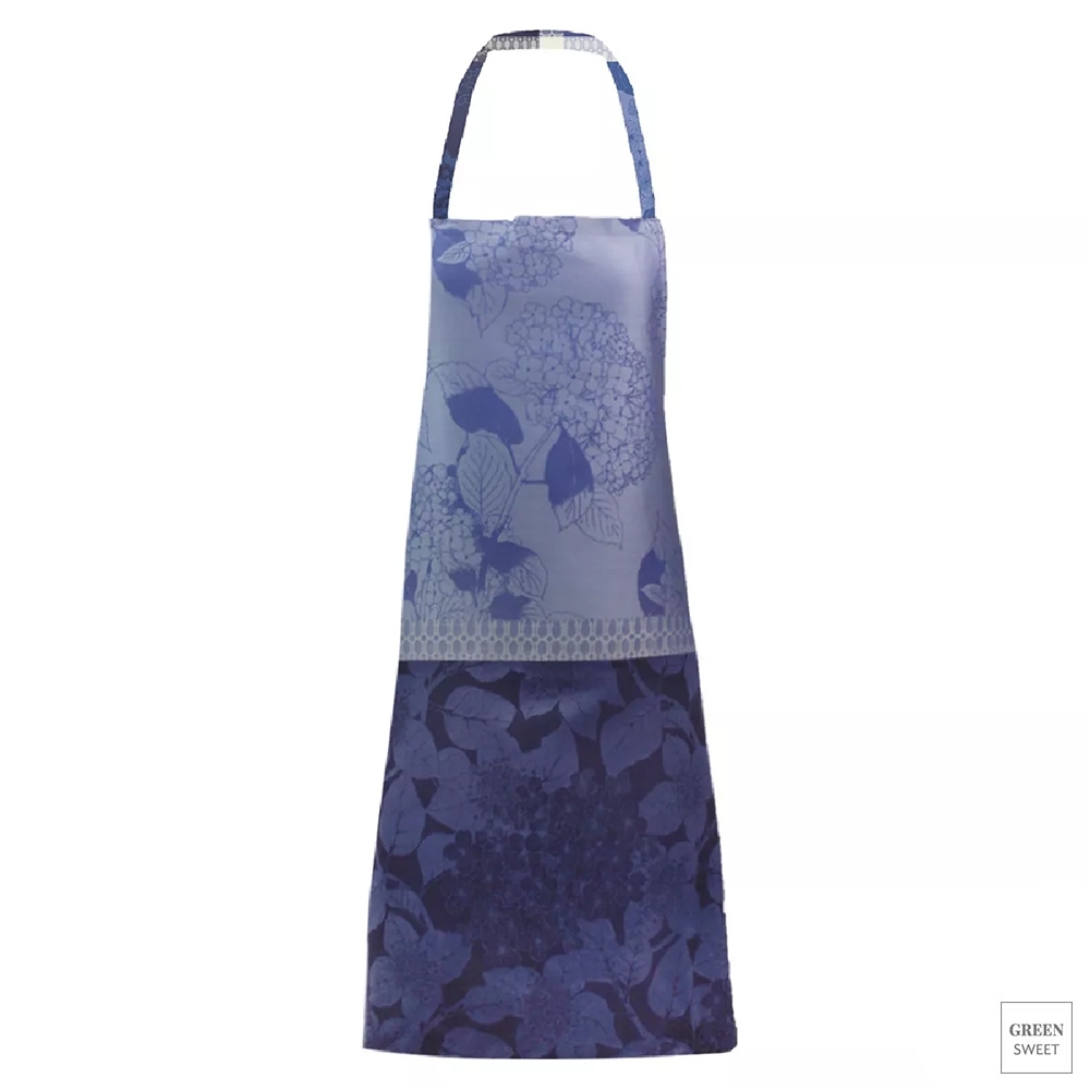 Garnier-Thiebaut - Apron Hortensias BLEU 86x76cm - GS Garnier-Thiebaut - Apron Hortensias BLEU 86x76cm - GS