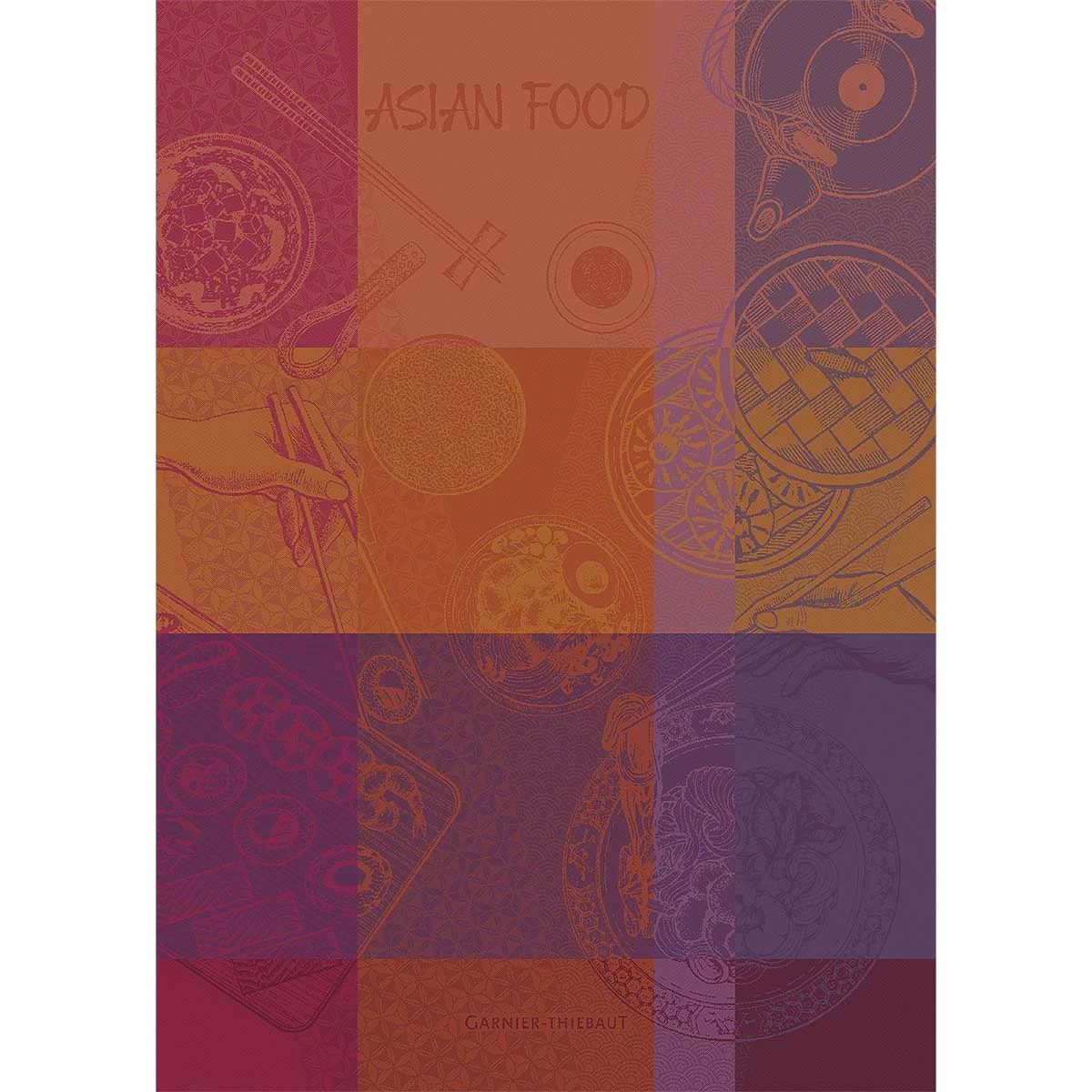 Garnier-Thiebaut - Tea towel - Asian Food Prune Garnier-Thiebaut - Tea towel - Asian Food Prune