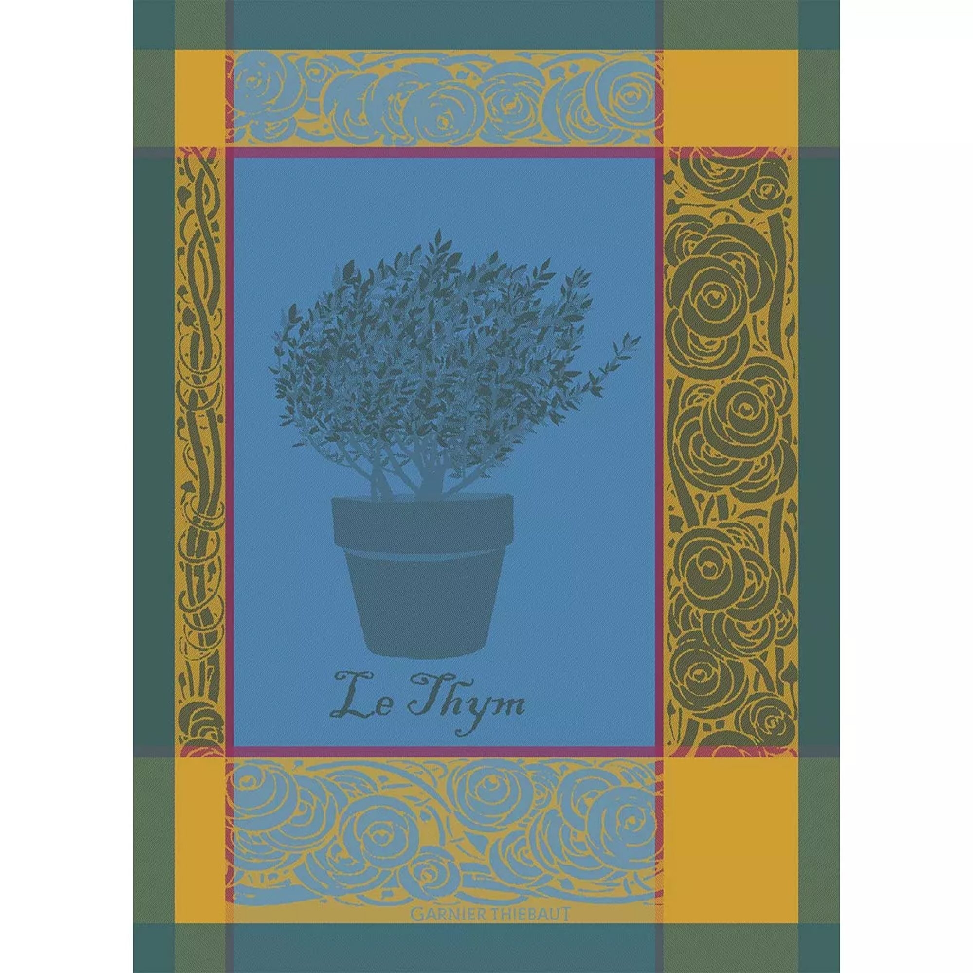 Garnier-Thiebaut Kitchentowels - Thym Bleu Aster Garnier-Thiebaut Kitchentowels - Thym Bleu Aster