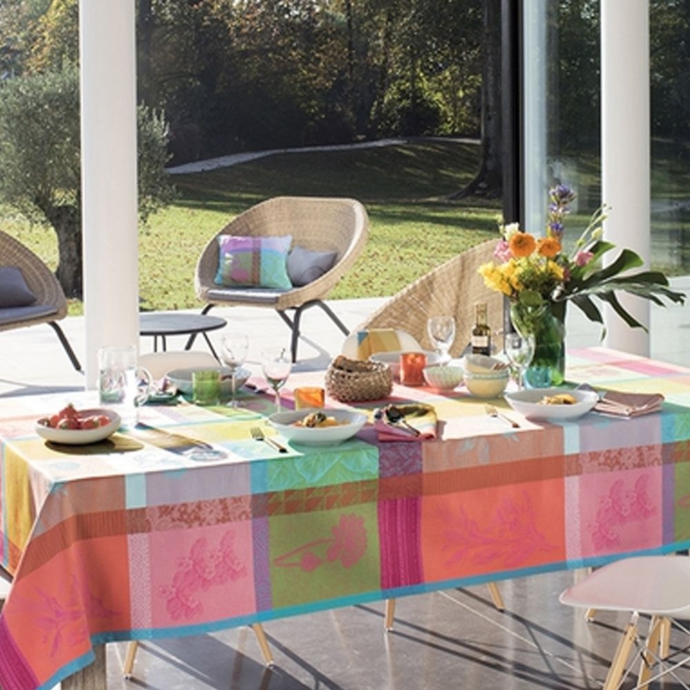 Garnier-Thiebaut Tablecloth - Mille Gardenias Bourgeons - oB Garnier-Thiebaut Tablecloth - Mille Gardenias Bourgeons - oB