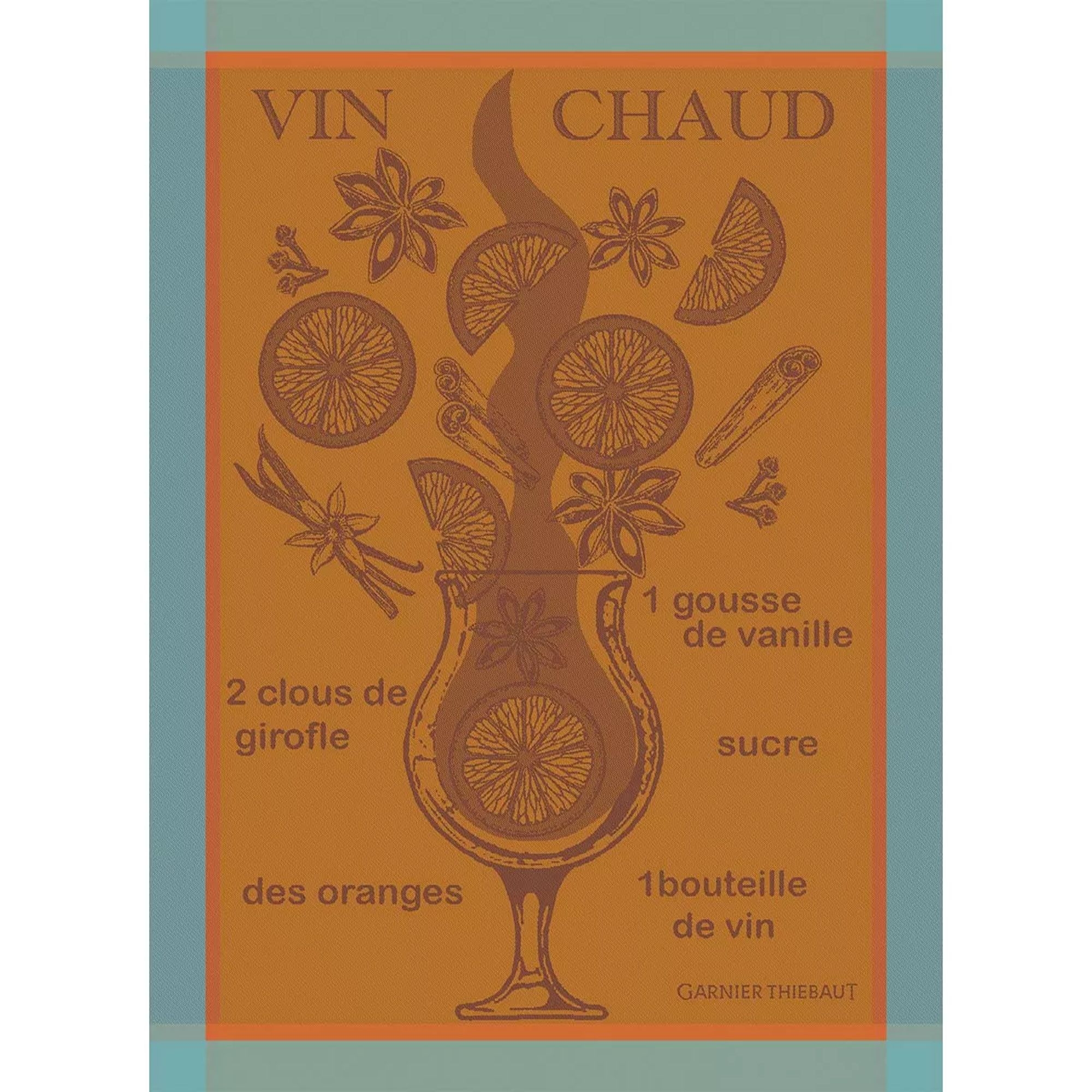 Garnier-Thiebaut Geschirrtuch - Vin Chaud Mandarine