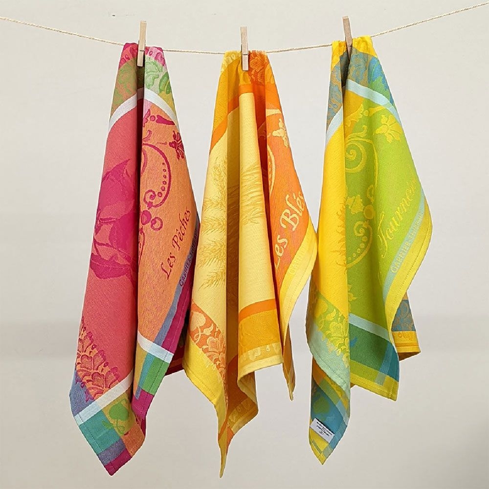 Garnier-Thiebaut - Tea towel Les Pêches Rose Garnier-Thiebaut - Tea towel Les Pêches Rose