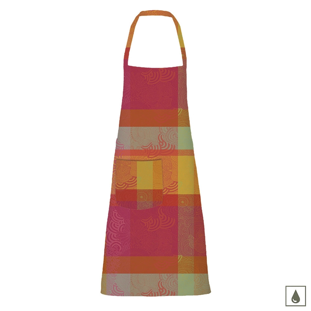 Garnier-Thiebaut - Apron Mille Rainures Flamboyant 73x86cm - mB Garnier-Thiebaut - Apron Mille Rainures Flamboyant 73x86cm - mB