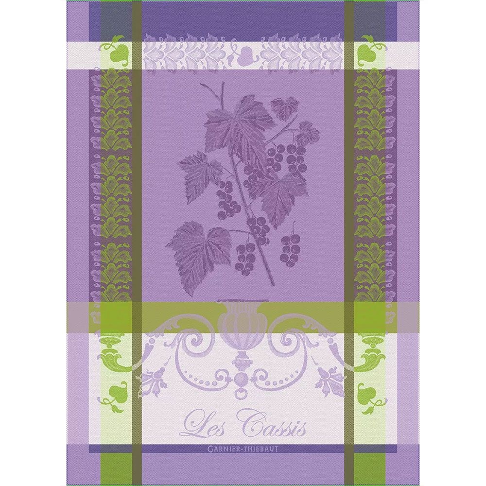 Garnier-Thiebaut tea towel - Les Cassis Mauve Garnier-Thiebaut tea towel - Les Cassis Mauve