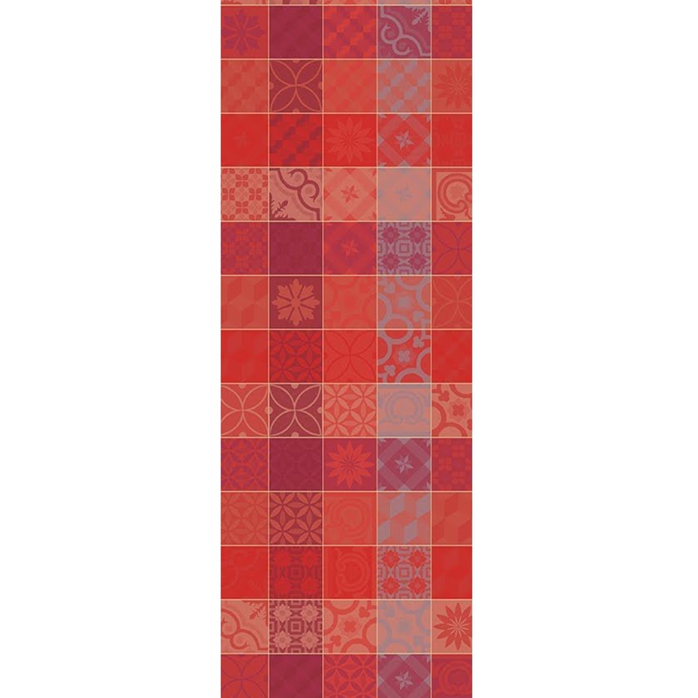 Garnier-Thiebaut Table Runner - Mille Tiles Terracotta - oB Garnier-Thiebaut Table Runner - Mille Tiles Terracotta - oB