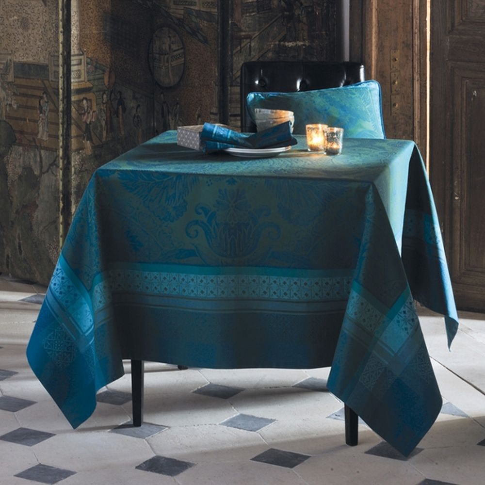 Garnier-Thiebaut Tablecloth - Isaphire Emeraude - GS - different sizes Garnier-Thiebaut Tablecloth - Isaphire Emeraude - GS - different sizes