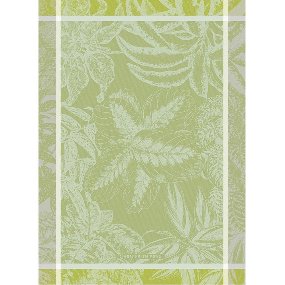 Garnier-Thiebaut - Tea towel - Alocasia's Gate VERT OPALINE Garnier-Thiebaut - Tea towel - Alocasia's Gate VERT OPALINE