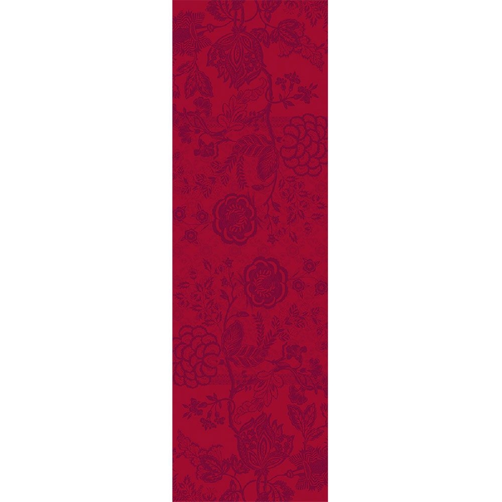 Garnier-Thiebaut - Table runner Scarlett Carmin - uc Garnier-Thiebaut - Table runner Scarlett Carmin - uc