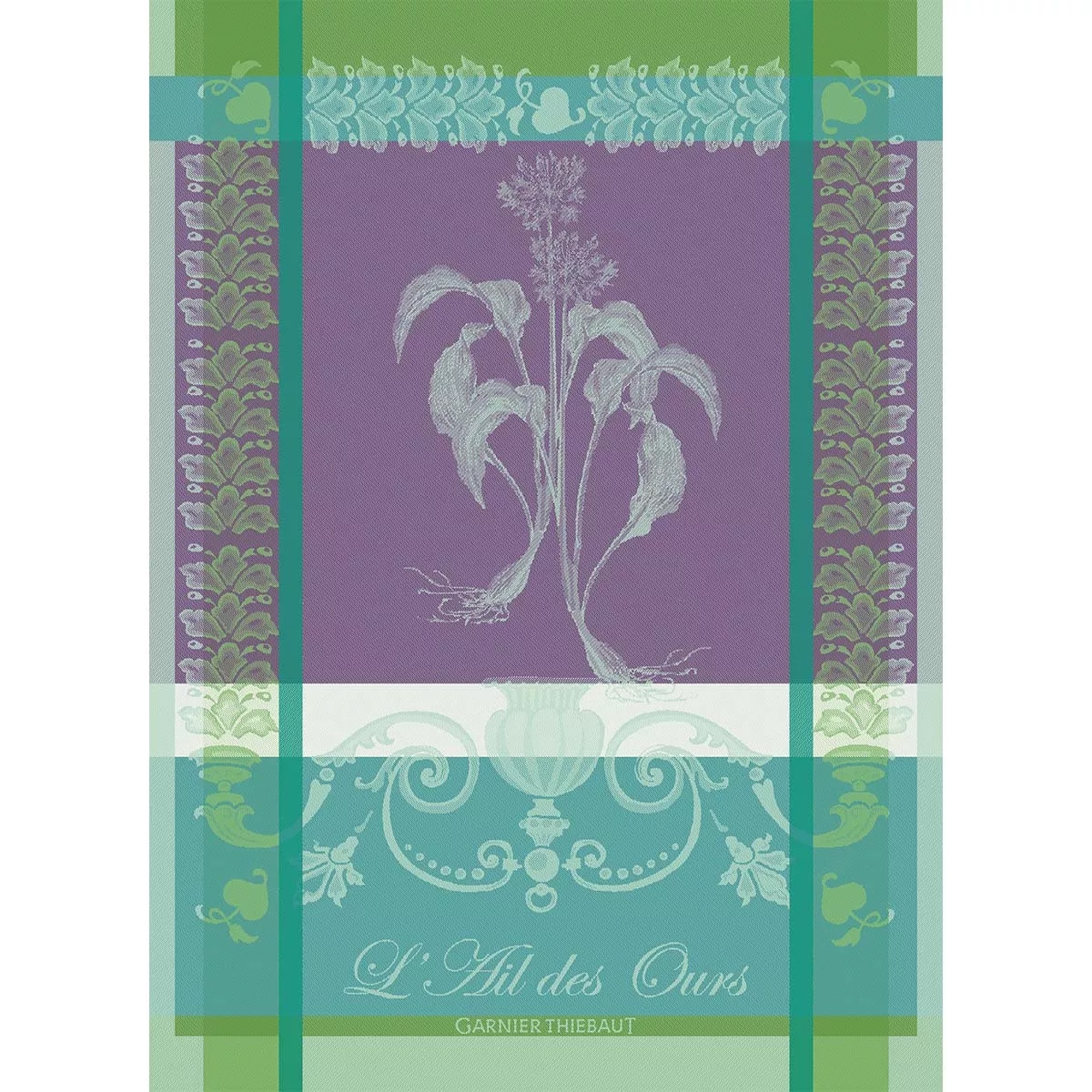 Garnier-Thiebaut Kitchentowels - Ail Des Ours Emeraude Garnier-Thiebaut Kitchentowels - Ail Des Ours Emeraude