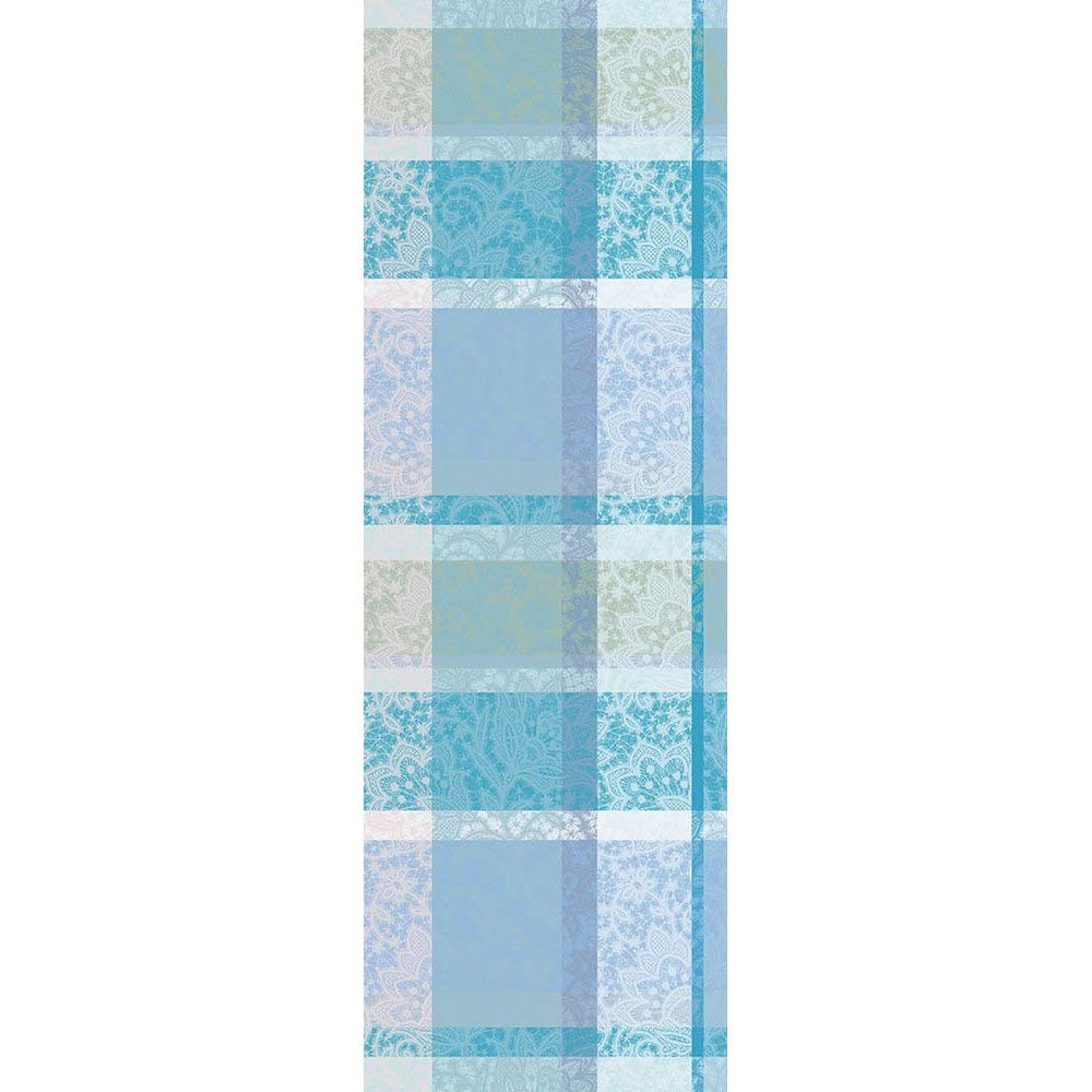 Garnier-Thiebaut Table Runner - Mille Dentelles Turquoise - uc Garnier-Thiebaut Table Runner - Mille Dentelles Turquoise - uc