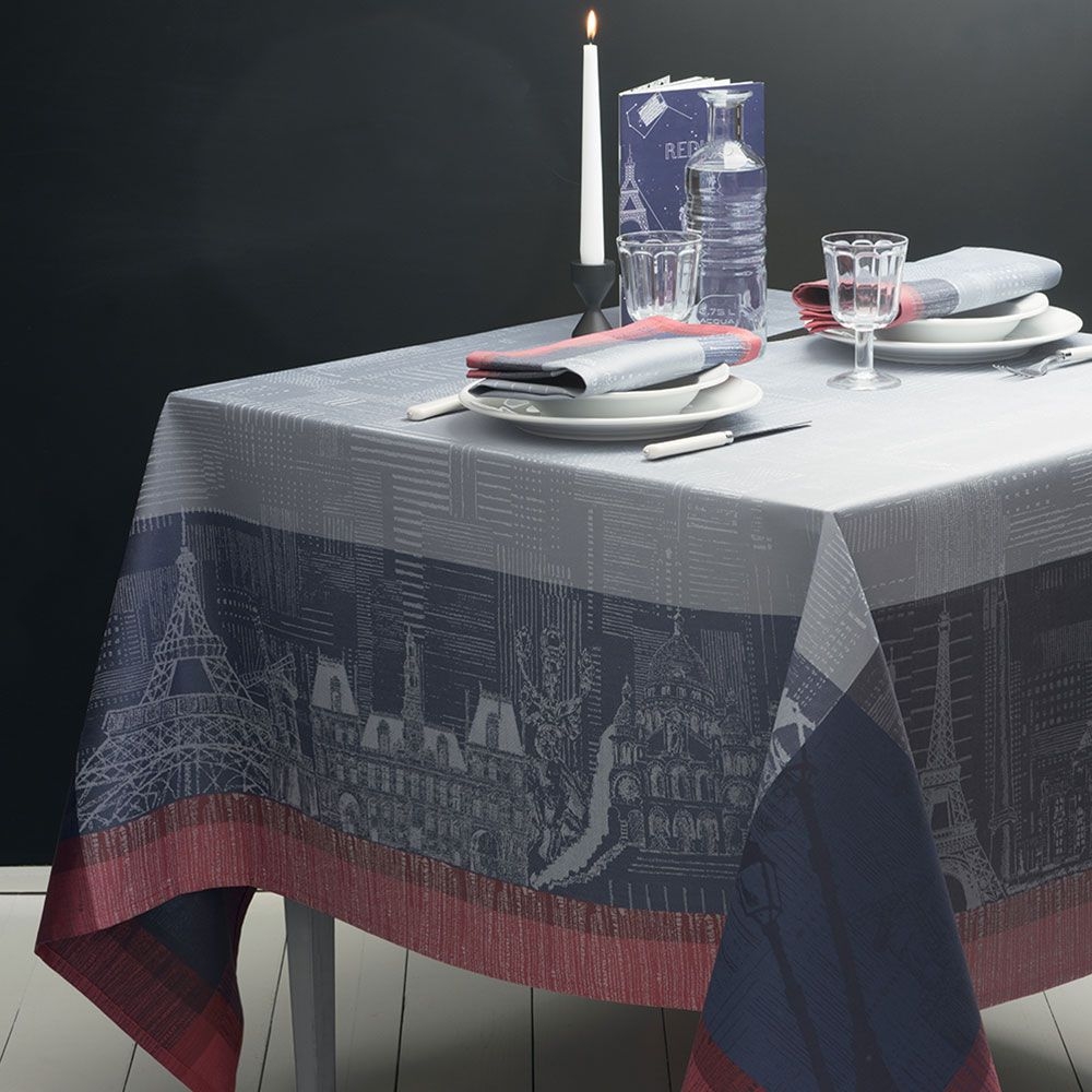 Garnier Thiebaut Tablecloth - Parisienne Ardoise - GS Garnier Thiebaut Tablecloth - Parisienne Ardoise - GS