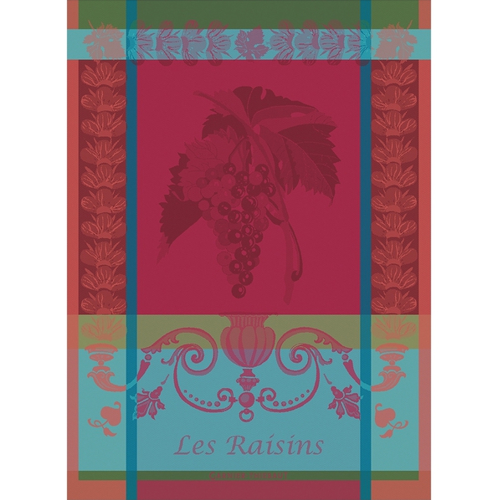 Garnier-Thiebaut Geschirrtuch - Les Raisins Lie De Vin