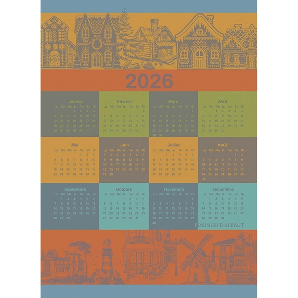 Garnier-Thiebaut Kitchentowels - Calendrier 2026 Celebration Garnier-Thiebaut Kitchentowels - Calendrier 2026 Celebration