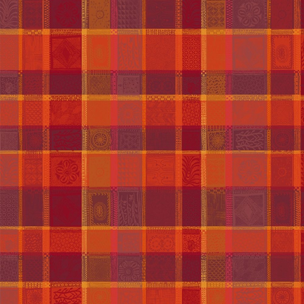 Garnier-Thiebaut Tablecloth - Mille Wax Ketchup - oB - different sizes