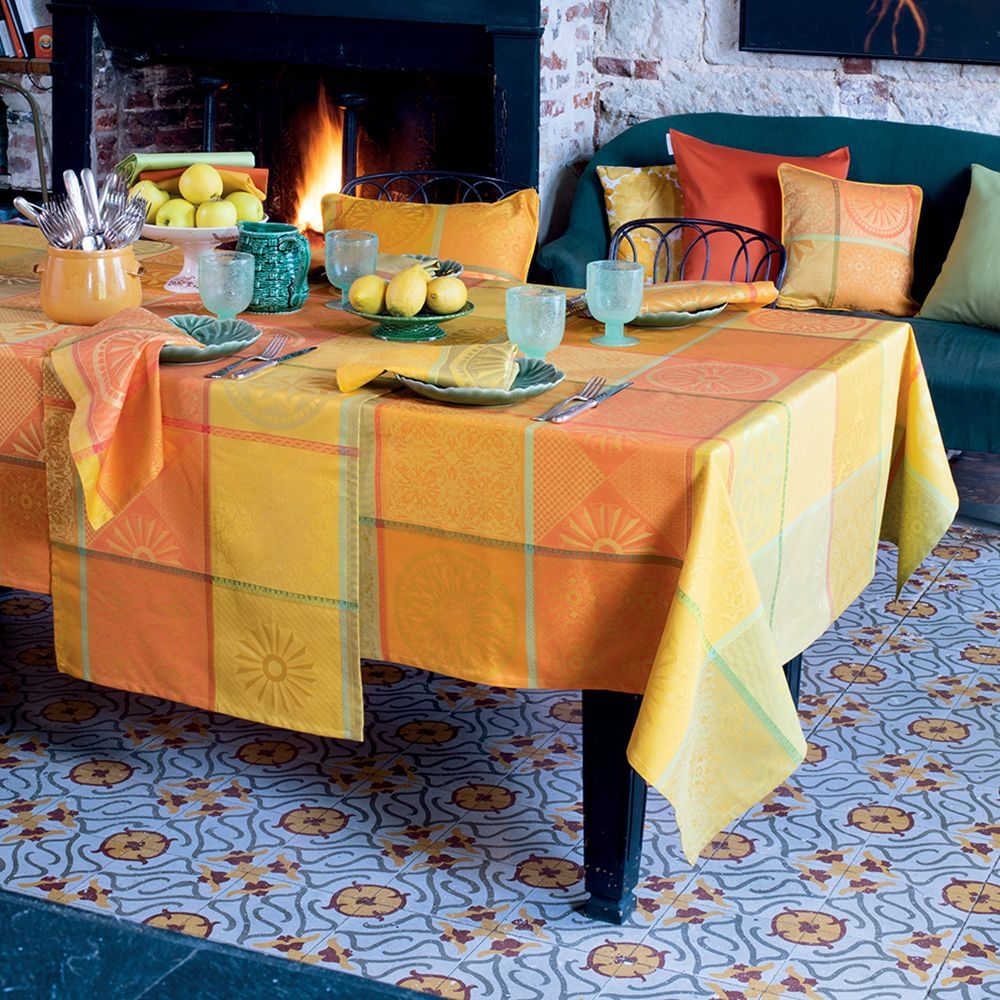 Garnier-Thiebaut Tablecloth - Mille Sicilia Limoni - oB - different sizes Garnier-Thiebaut Tablecloth - Mille Sicilia Limoni - oB - different sizes
