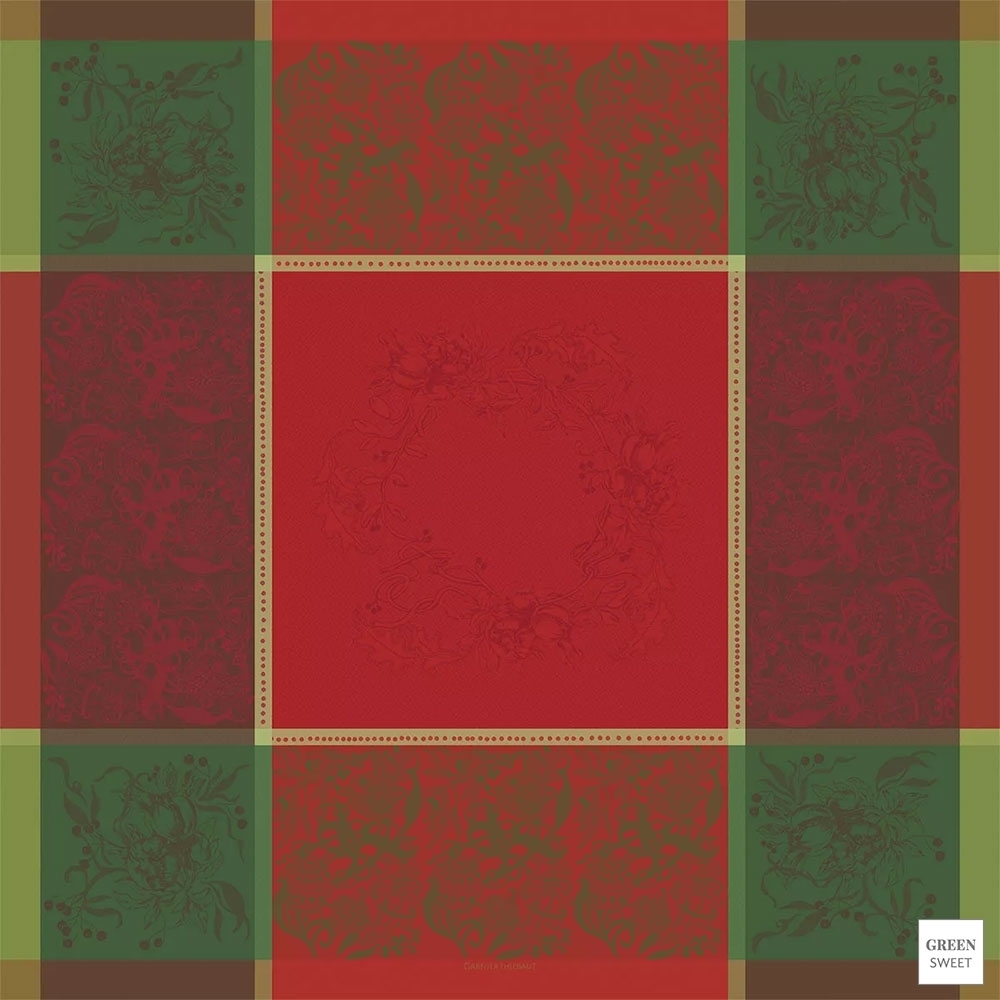 Garnier-Thiebaut Tablecloth - Noel Fruite Rouge - GS - Different sizes Garnier-Thiebaut Tablecloth - Noel Fruite Rouge - GS - Different sizes