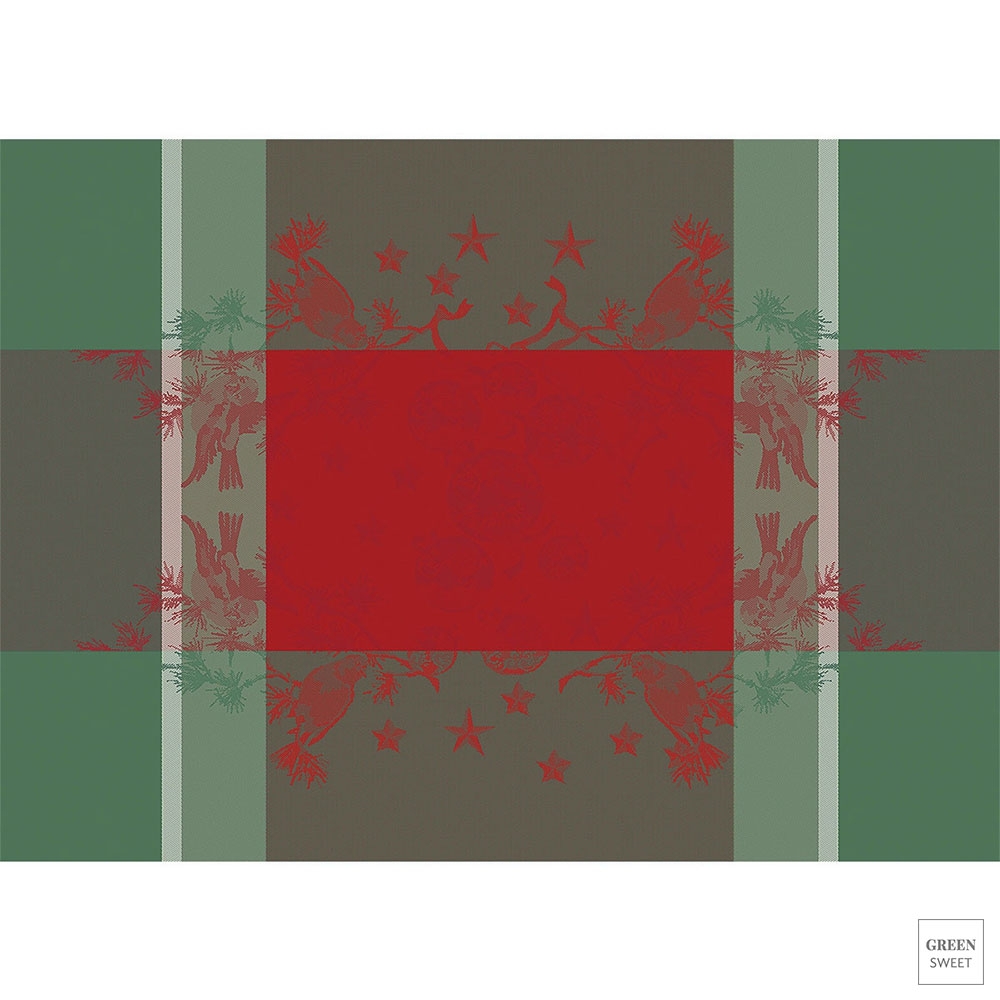 Garnier -Thiebaut -Tischset - Cadeaux De Noel Rouge - GS