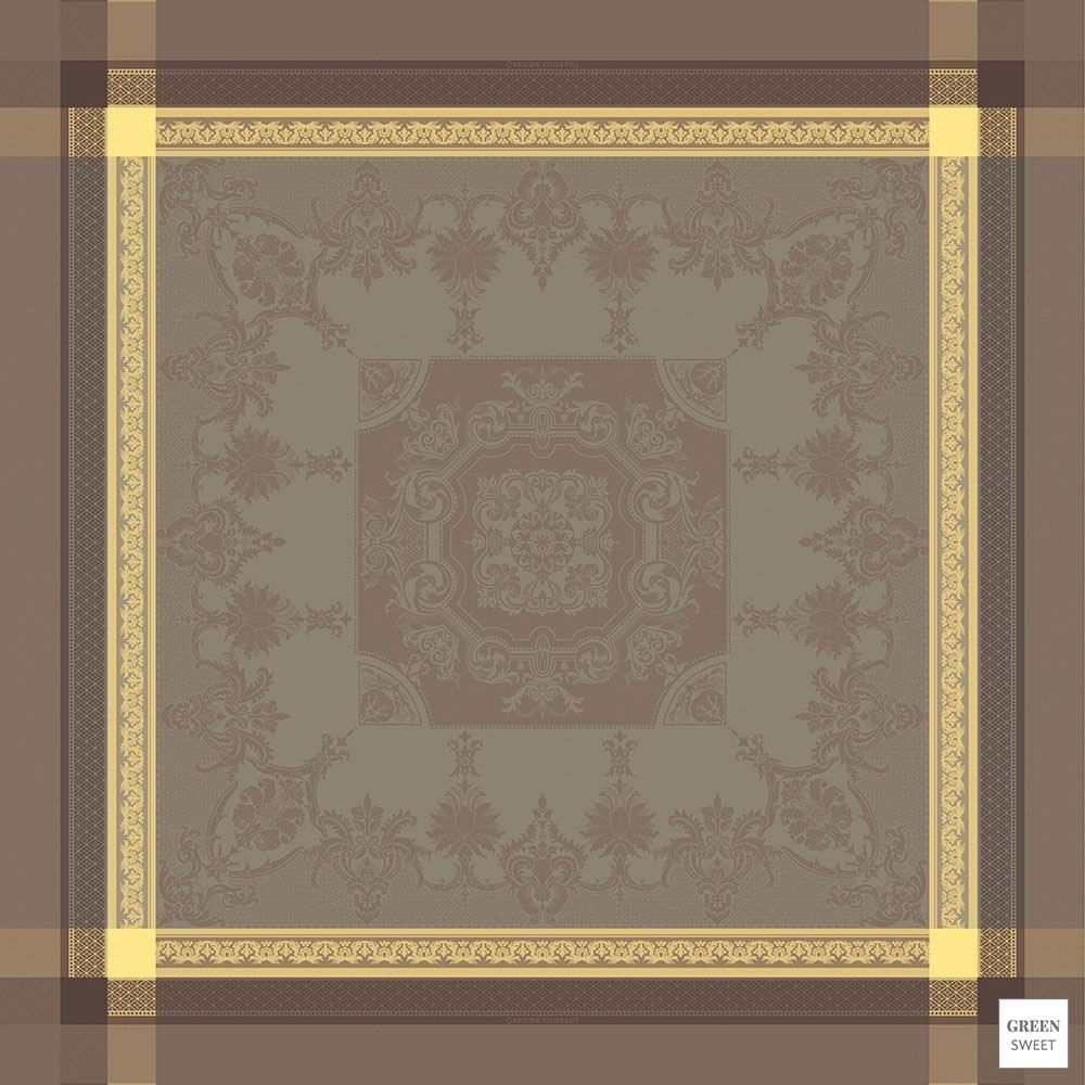 Garnier-Thiebaut Tablecloth - Fontainebleau Tilleul - GS Garnier-Thiebaut Tablecloth - Fontainebleau Tilleul - GS