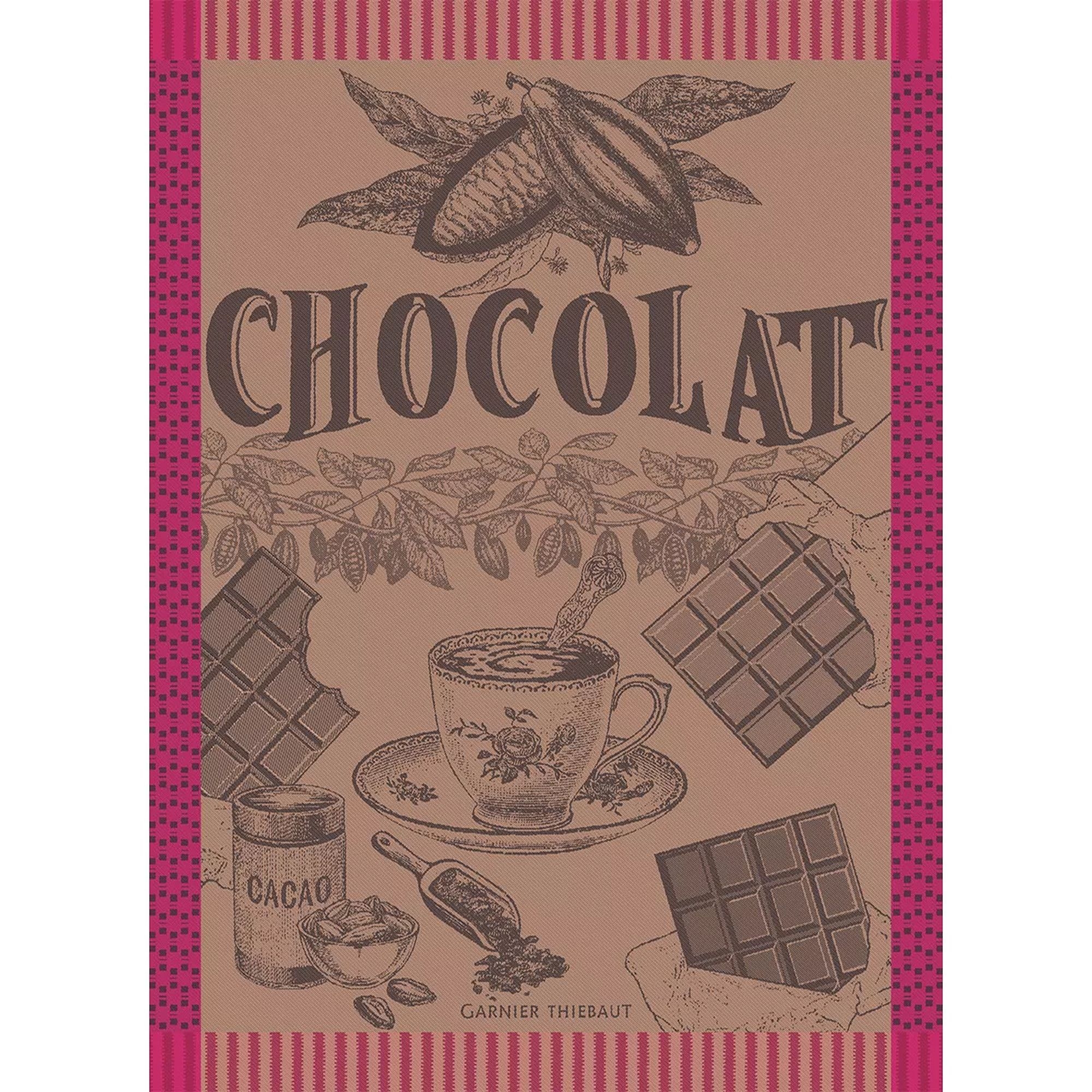Garnier-Thiebaut Geschirrtuch - Tasse de Choco Fuchsia