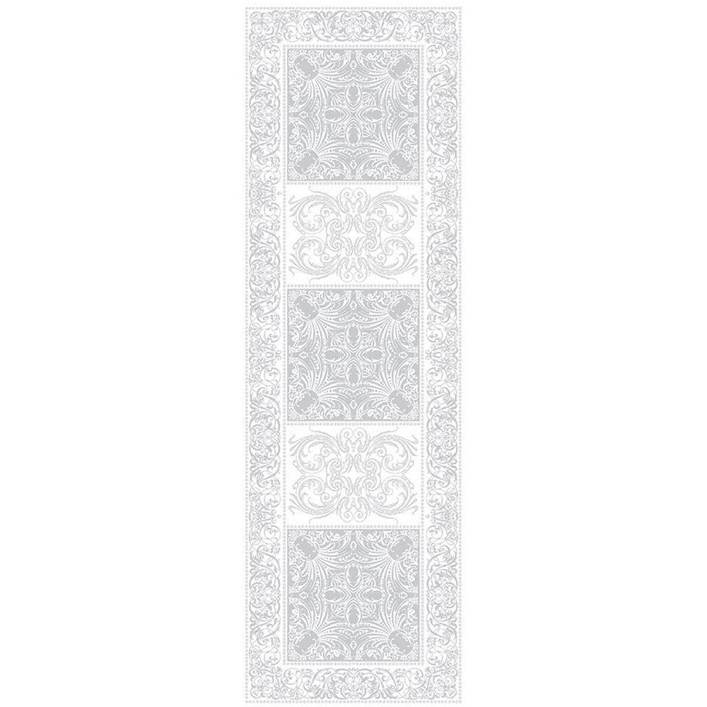 Garnier-Thiebaut Table Runner - Alexandrine Uni Neige - uc Garnier-Thiebaut Table Runner - Alexandrine Uni Neige - uc