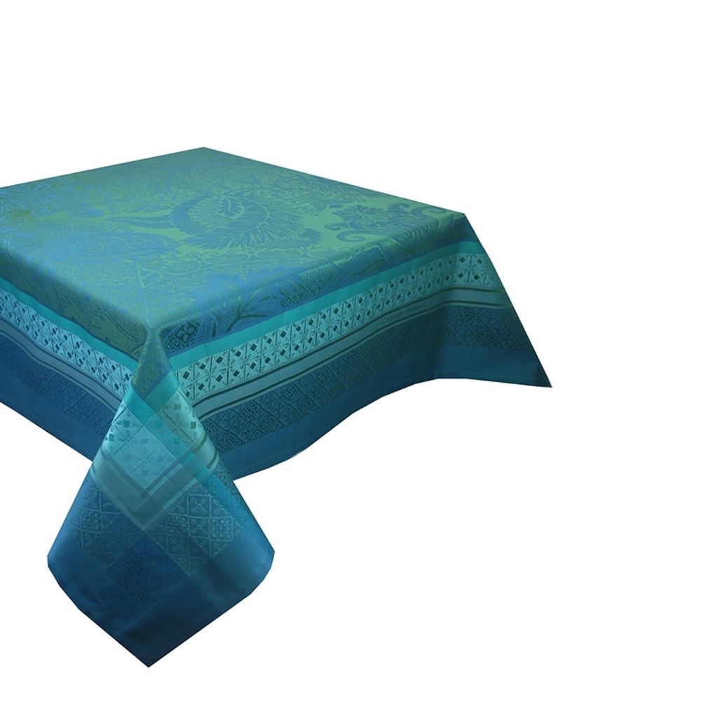 Garnier-Thiebaut Tablecloth - Isaphire Emeraude - GS - different sizes Garnier-Thiebaut Tablecloth - Isaphire Emeraude - GS - different sizes