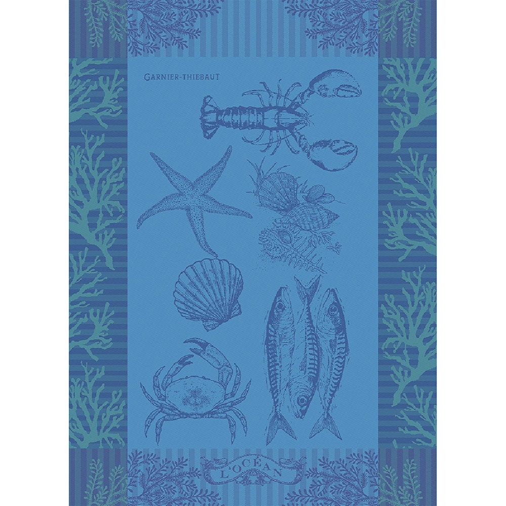 Garnier-Thiebaut - Tea towel L Ocean Bleu Garnier-Thiebaut - Tea towel L Ocean Bleu