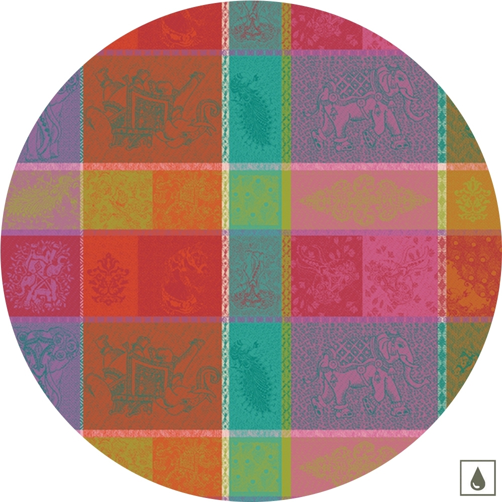 Garnier-Thiebaut Tablecloth - Mille Holi Festival round 150 cm - mB Garnier-Thiebaut Tablecloth - Mille Holi Festival round 150 cm - mB