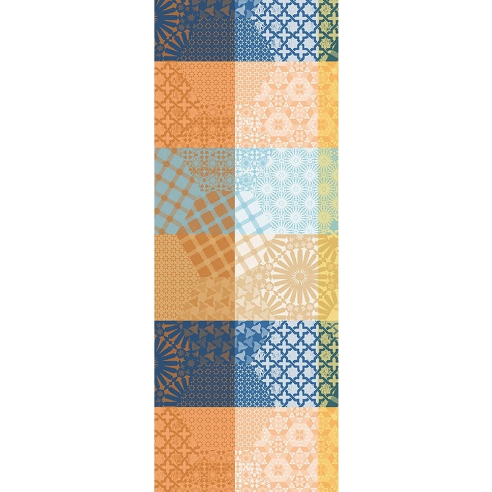 Garnier-Thiebaut Table Runner - Mille Zelliges Caliente - oB Garnier-Thiebaut Table Runner - Mille Zelliges Caliente - oB