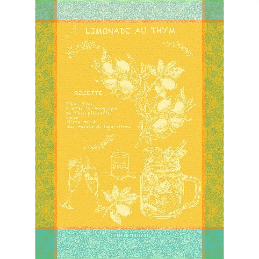 Garnier-Thiebaut tea towel - Limonade Au Thym Soleil Garnier-Thiebaut tea towel - Limonade Au Thym Soleil