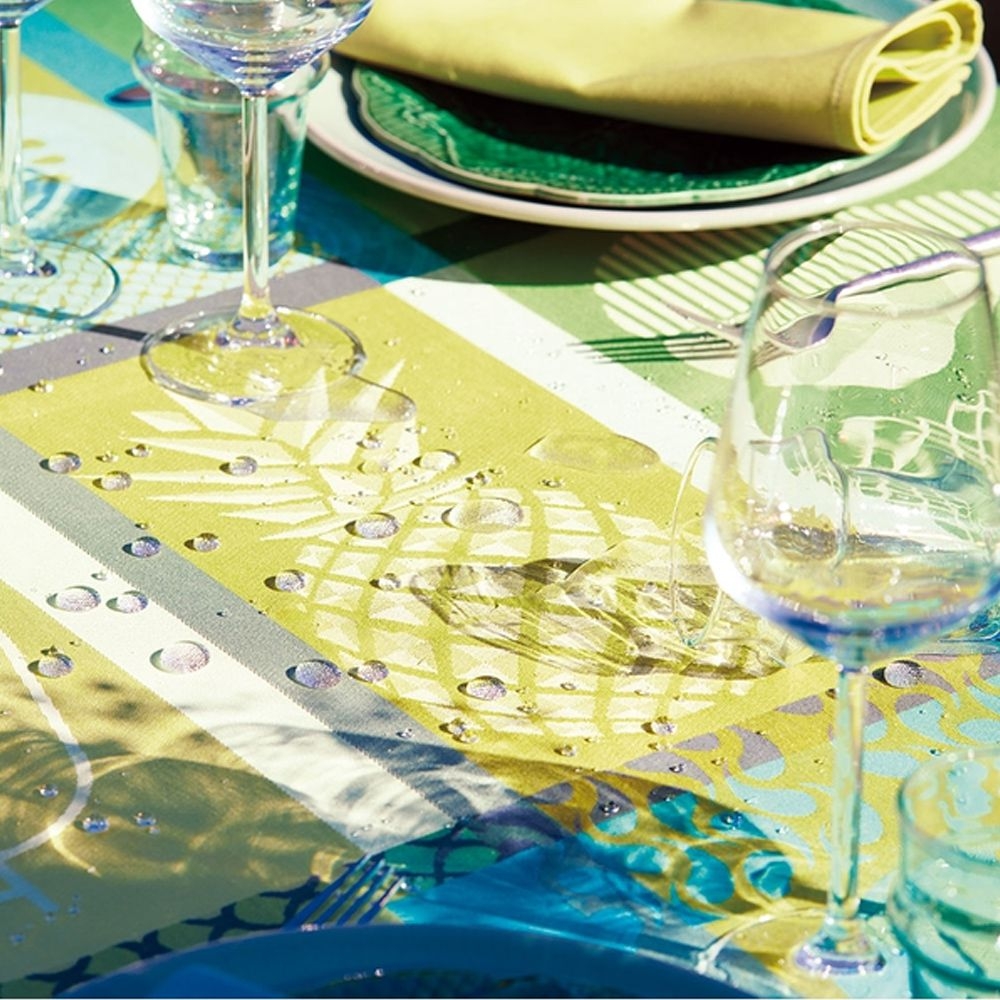 Garnier-Thiebaut Meterware - Mille Fruits d´ete lime - mB Garnier-Thiebaut Meterware - Mille Fruits d´ete lime - mB