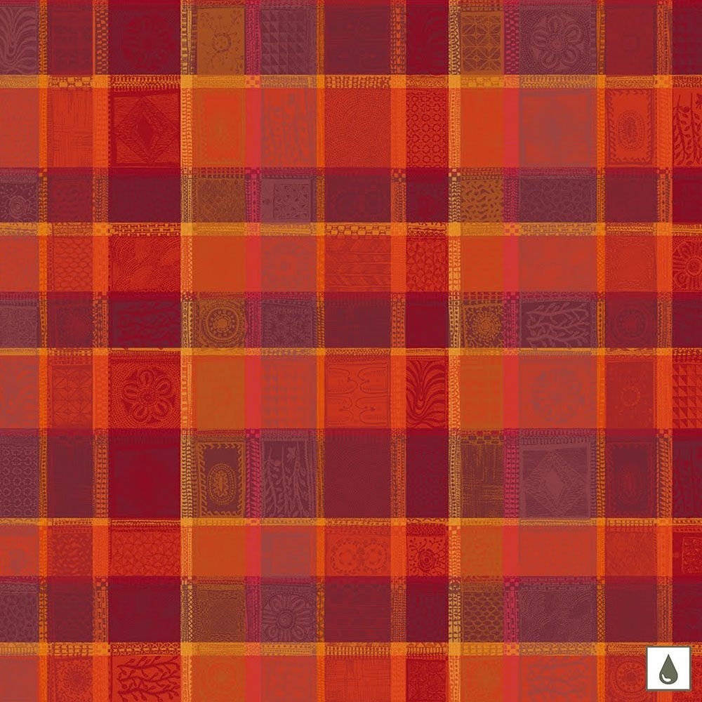 Garnier-Thiebaut tablecloth - Mille Wax Ketchup - mB - 120 x 180 cm Garnier-Thiebaut tablecloth - Mille Wax Ketchup - mB - 120 x 180 cm