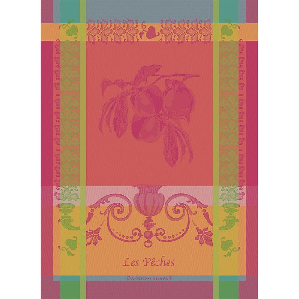 Garnier-Thiebaut - Tea towel Les Pêches Rose Garnier-Thiebaut - Tea towel Les Pêches Rose