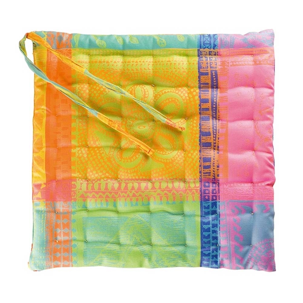 Garnier-Thiebaut - chair cushion - Mille Wax Creole - c Garnier-Thiebaut - chair cushion - Mille Wax Creole - c