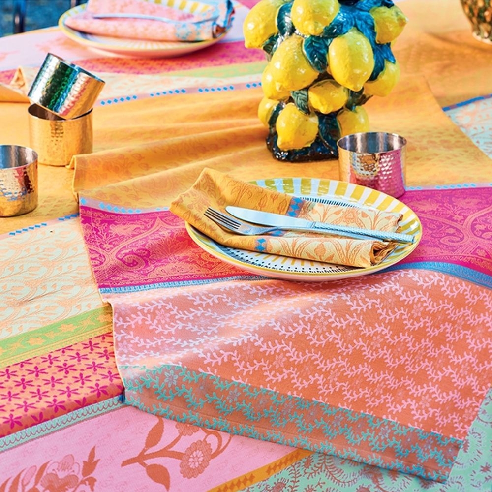 Garnier-Thiebaut Table Runner -Mille Saris Pendjab - oB - different sizes Garnier-Thiebaut Table Runner -Mille Saris Pendjab - oB - different sizes
