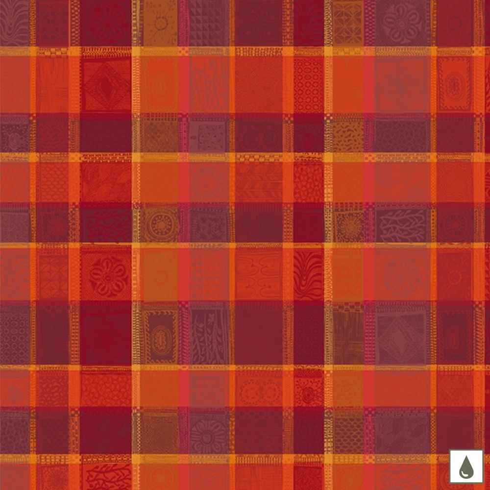 Garnier-Thiebaut Tablecloth - Mille Wax Ketchup - mB - different sizes Garnier-Thiebaut Tablecloth - Mille Wax Ketchup - mB - different sizes