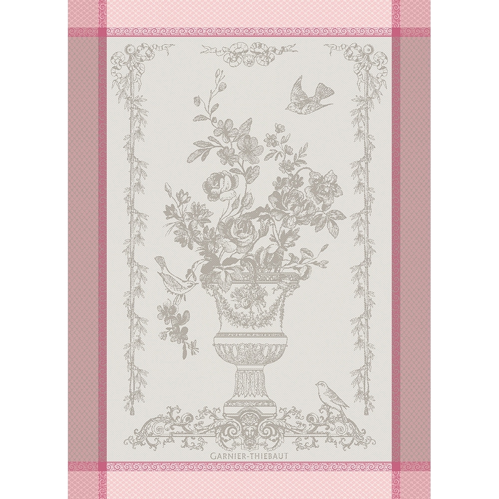 Garnier-Thiebaut Kitchentowels - Bird Garden PINK