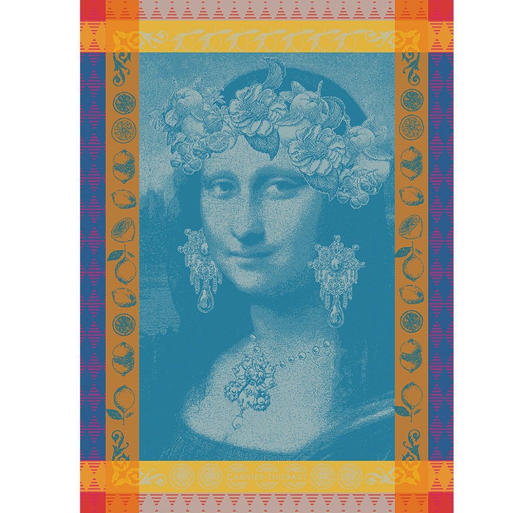 Garnier-Thiebaut Kitchentowels - Mona Lisa Bleu Garnier-Thiebaut Kitchentowels - Mona Lisa Bleu