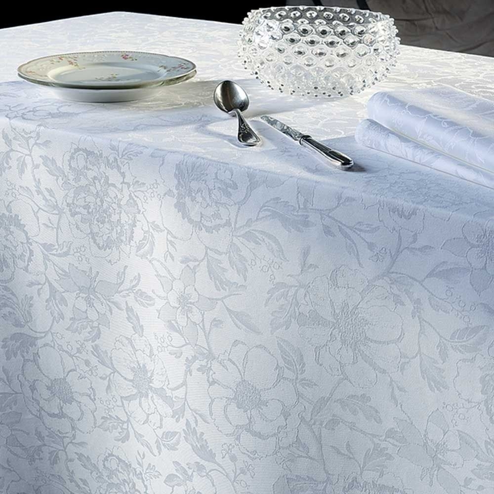 Garnier-Thiebaut Tablecloth - Mille Charmes Blanc - oB Garnier-Thiebaut Tablecloth - Mille Charmes Blanc - oB